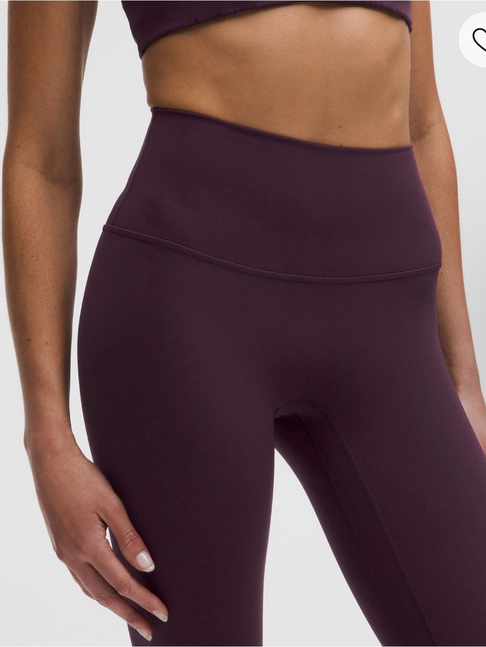NWT Lululemon Align No Line HR Pant 25" in Deep Plum Sz 8 - Picture 4 of 8